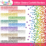 Rainbow Confetti Border Clipart: Page Borders & Frames Cli