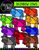 Rainbow Cows {Creative Clips Digital Clipart}