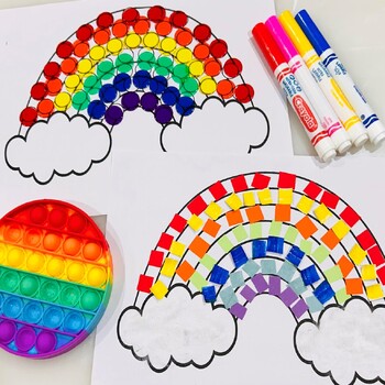 Preview of Rainbow Craft Activities, Rainbow Template, Rainbow Bulletin Board