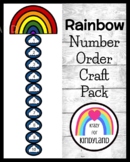 Rainbow Craft Number Order Activity - Saint Patrick's Day 