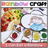 Rainbow Craft & Sorting by Color Activity for I Can Eat a 