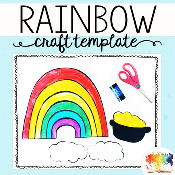 Rainbow Craft Template by Keeping Life Creative | TpT