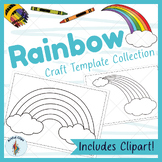 Rainbow Craft Template Collection: 19 Blank Printable Outl