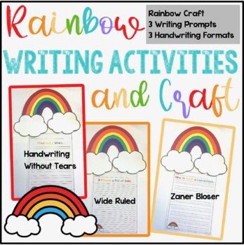 Preview of Rainbow Craft and Writing Activity