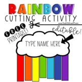 Rainbow Cutting Activity