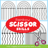 Rainbow Cutting Skills Practice Pages
