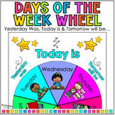 Days of the Week Wheel Activity - Yesterday was, Today is 