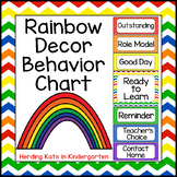 Rainbow Decor Behavior Clip Chart