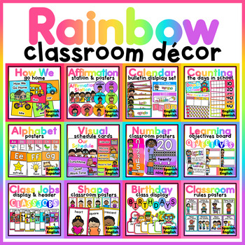 Preview of Rainbow Decor Set - Spanish