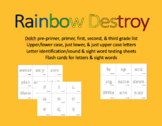 Rainbow Destroy the Sight Word/letter