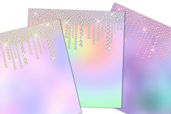 Dripping Rainbow Pattern Digital Paper - LV Dripping Rainbow