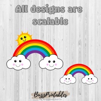 M103 Instant Download Rainbow Anchors Digital Clip Art Commercial Use