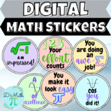 Digital Math Stickers | Trigonometry Pastels Version