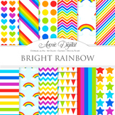 Rainbow Digital Paper Vector Background Sky multicolor pol