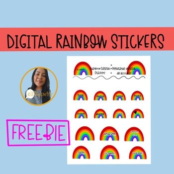 Preview of Rainbow Digital Stickers