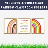Rainbow Diversity Students Affirmations Inspirational Posters