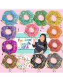 Rainbow Donuts Character Clipart