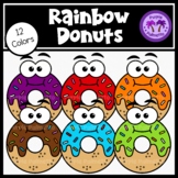 Rainbow Donuts/Doughnuts Clipart