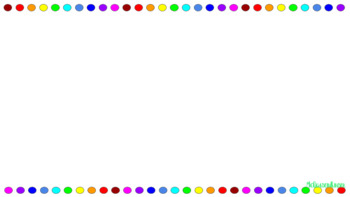 Preview of Rainbow Dot Border