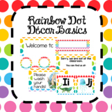 Rainbow Dot Classroom Decor Bundle
