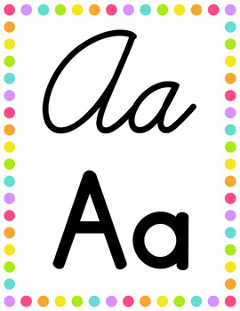 Rainbow Dots Alphabet Line by Oh So Digital Classroom | TPT