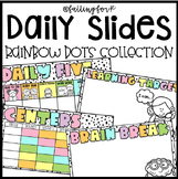 Rainbow Dots Daily Slides Template // Powerpoint & Google Slides