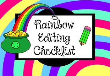 Preview of Rainbow Editing Checklist