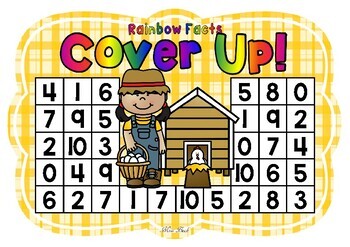 Rainbow Facts Cover Up! Farm Theme by Miss Beck | TpT
