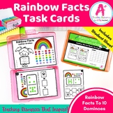 Rainbow Facts | Making 10| Part-Part-Whole Domino Task Cards
