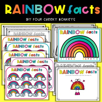 Rainbow Facts | number bonds to 10 activities / friends of ten | TpT