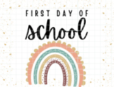 Rainbow First Day Sign | 100th Day Sign | Last Day Sign