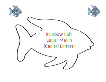 Preview of Rainbow Fish Alphabet Match
