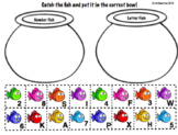 Rainbow Fish Bowl Letter and Number Sort
