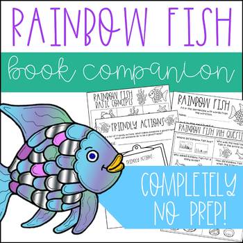 Preview of Rainbow Fish No Prep Book Companion