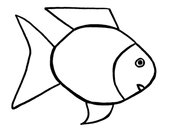 Preview of Rainbow Fish Outline