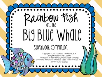 Preview of Rainbow Fish and the Big Blue Whale: Speech & Language Storybook Companion