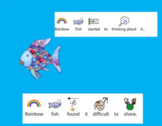 Rainbow Fish with widgit symbols and 4 activities Special 
