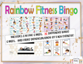 Rainbow Fitness Bingo BUNDLE (30 Cards & Video Demonstrations)