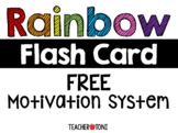 Rainbow Flash Card Motivation System: EDITABLE & FREE