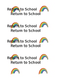 Rainbow Folder Labels for School