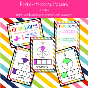 Preview of Rainbow Fractions Posters