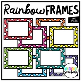 Rainbow Frames FREEBIE (Clip Art for Personal & Commercial Use)