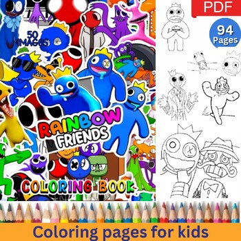 Rainbow Friends Roblox coloring page – Art Art