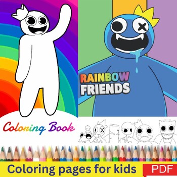 Blue Standing Rainbow Friends Roblox Coloring Page for Kids - Free Roblox  Printable Coloring Pages Online for Kids 