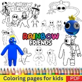 Rainbow Friends Roblox Coloring Pages Worksheets Activity 