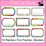Rainbow Frames / Borders Clip Art