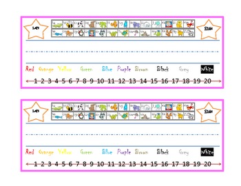 Rainbow Fun Name Plates- with free Alphabet charts color and black and ...