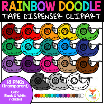 Rainbow Art Supplies BUNDLE - Back-to-School Clip art