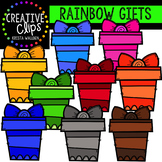 Rainbow Gifts Clipart {Creative Clips Clipart}
