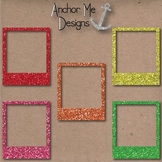 Rainbow Glitter Polaroid Picture Frames for Bulletins, TPT